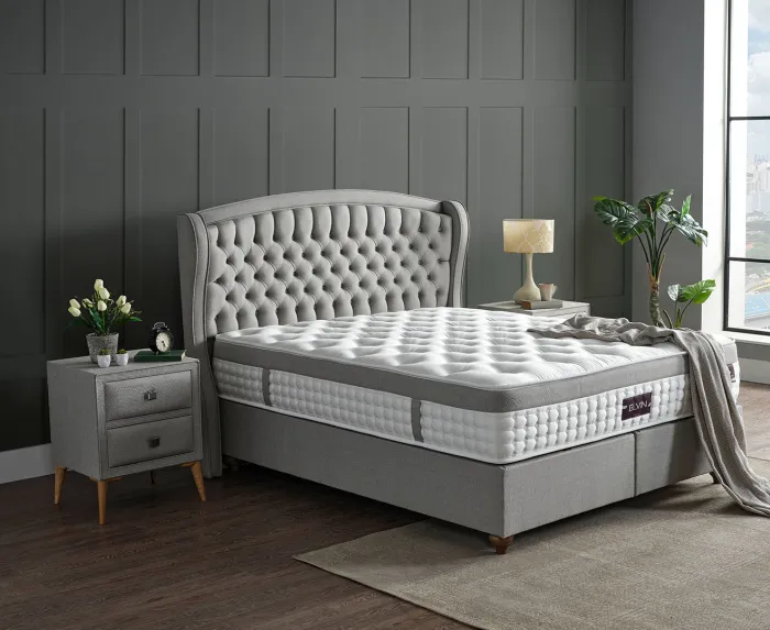 Elvin Bed-Base-Headboard Sleeping Set