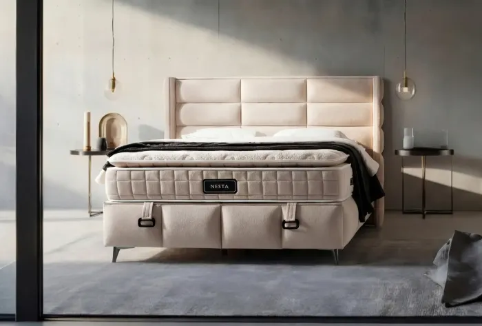 Nesta Bed-Base-Headboard Sleeping Set